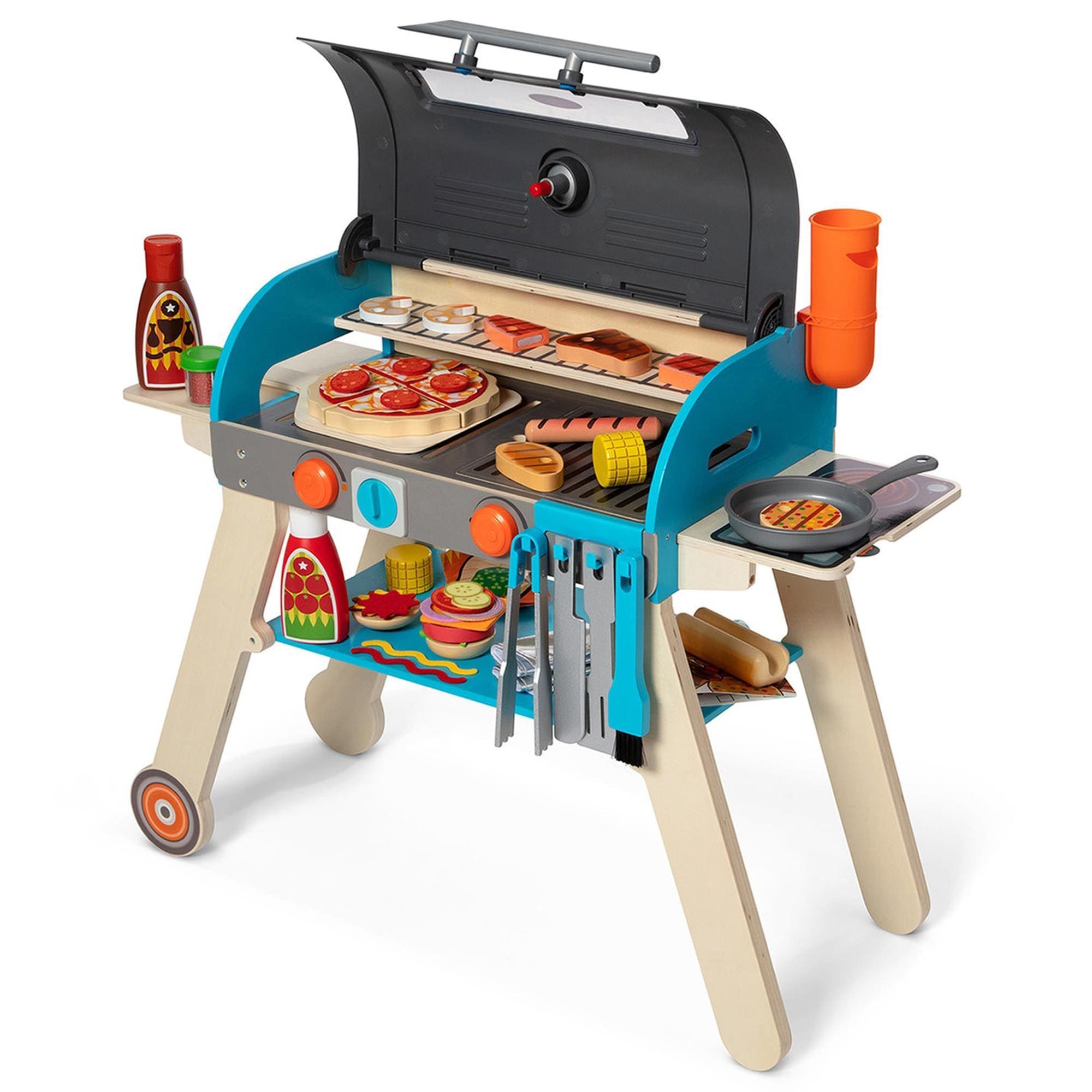 Melissa Doug Deluxe Grill And Pizza Oven Play Set NFM