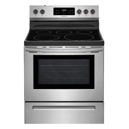 Electric stainless steel range oven