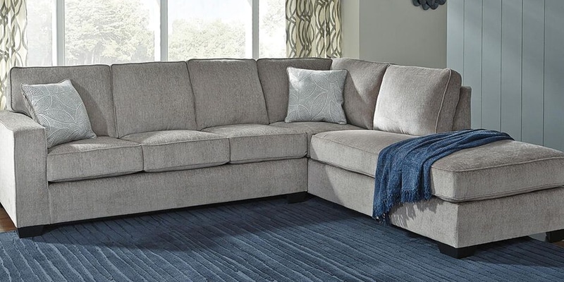 Signature Design by Ashley Altari 2-Piece Right Facing Sectional in Alloy