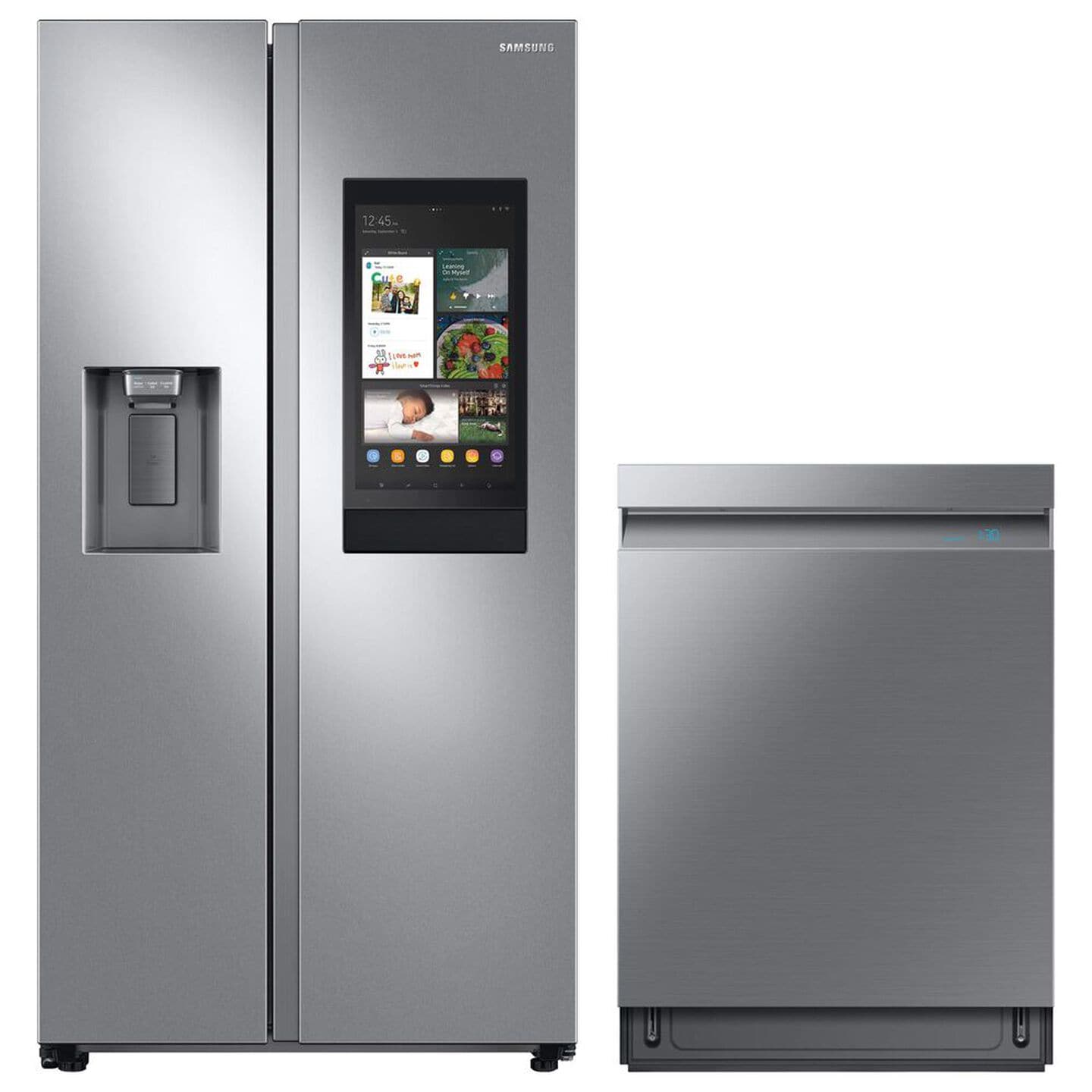 Samsung Stainless Steel Refrigerator and Dishwasher