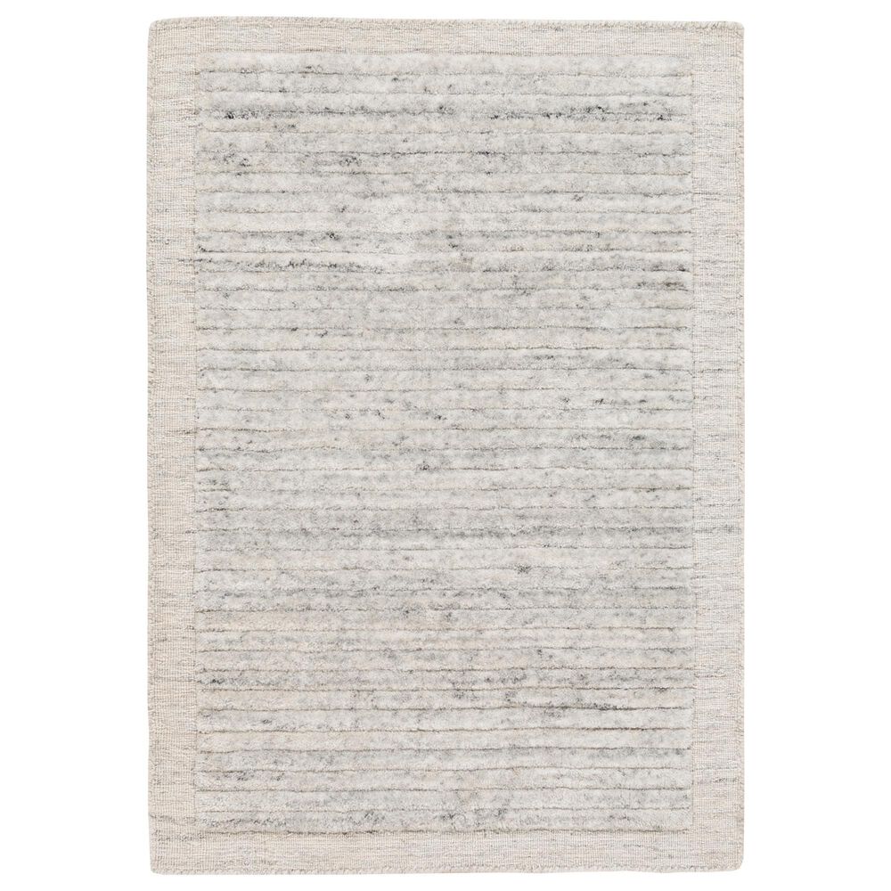 Surya Yasmin 6" x 9" Gray, Ivory and Black Area Rug, , large