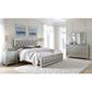 Global Furniture USA Riley King Tufted Panel Bed in Silver, , large