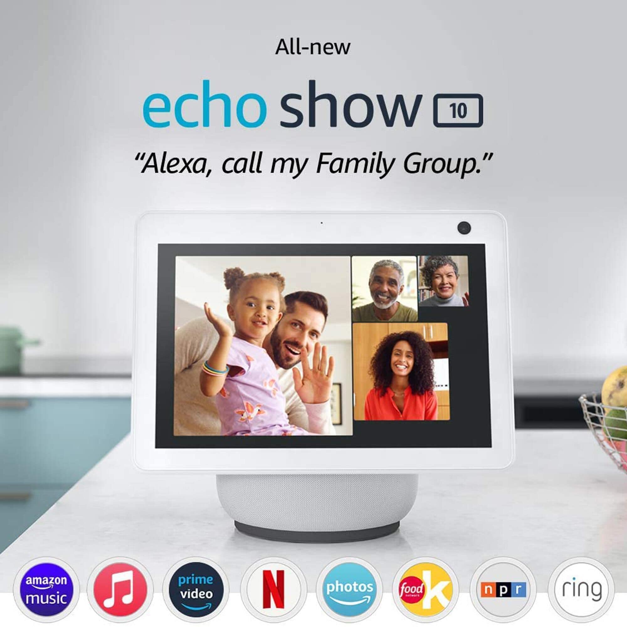 Amazon 2 Echo Show 10 HD Smart Displays with Motion and Alexa
