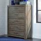 Riva Ridge Modern Loft 5-Drawer Chest in Greystone, , large