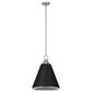 Hunter Klein 16" 3-Light Pendant in Brushed Nickel, , large