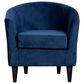 Overman International Corp Accent Chair in Chantel Parisian Blue Velvet, , large