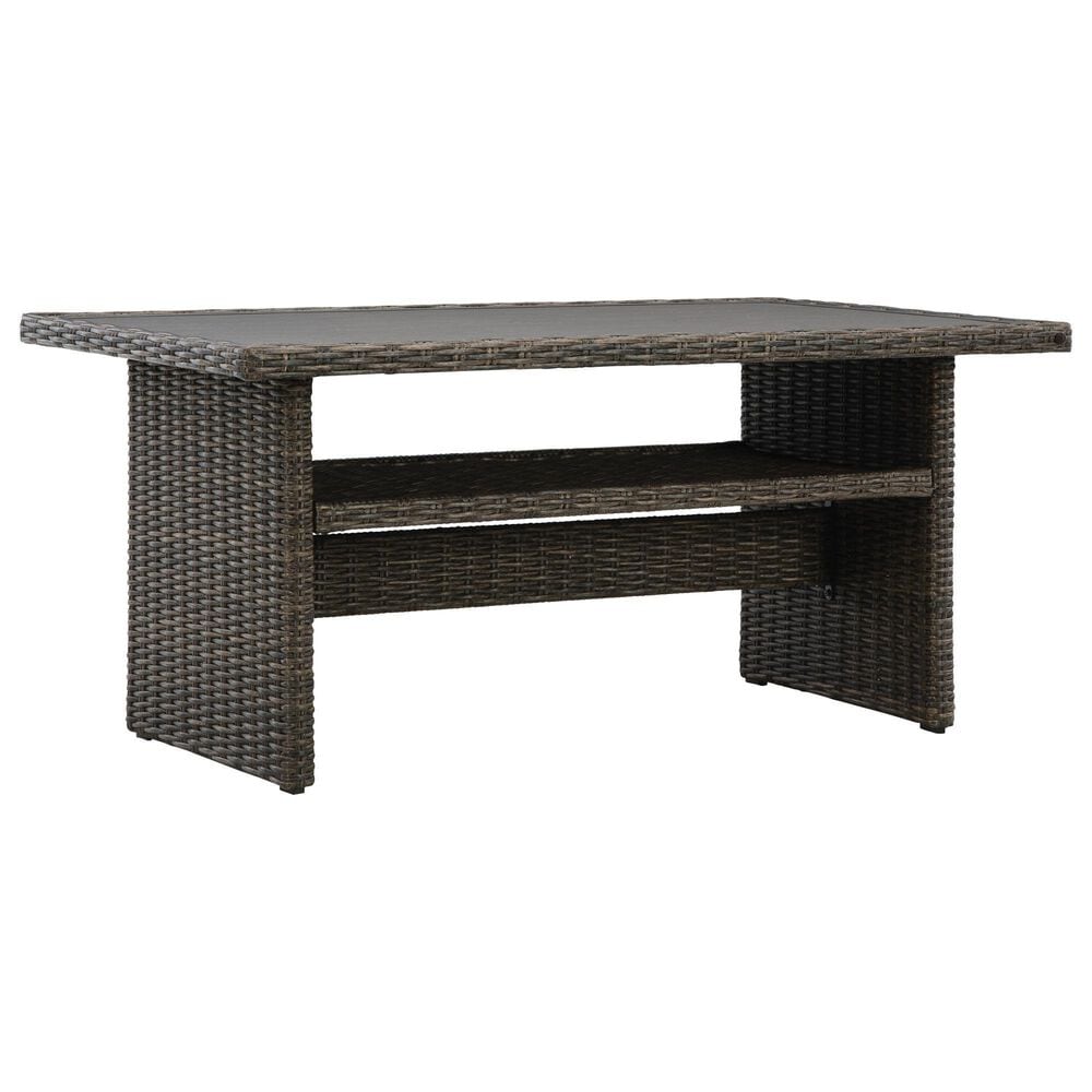 Signature Design by Ashley Brook Ranch Patio Multi-Use Table in Brown - Table Only, , large