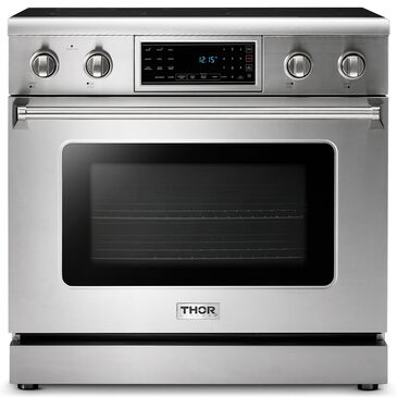 Thor Kitchen 36" Professional Electric Range with Storage Drawer in Stainless Steel, , large