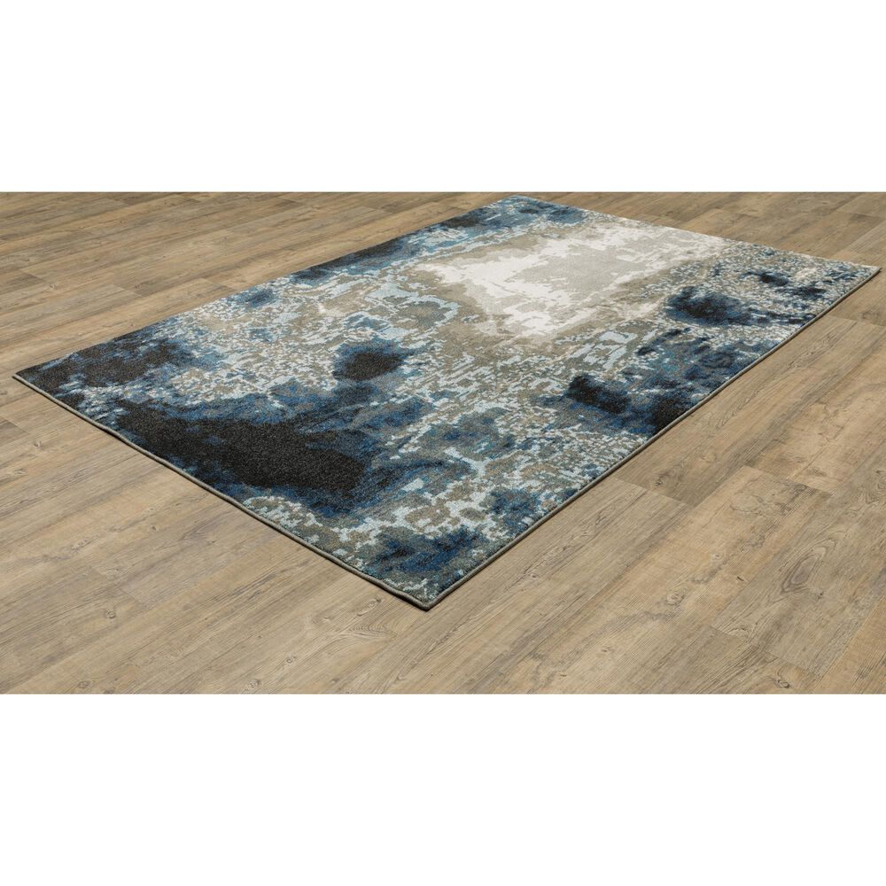 Oriental Weavers Venice Modena 9&#39;10&quot; x 12&#39;10&quot; Blue and Beige Area Rug, , large