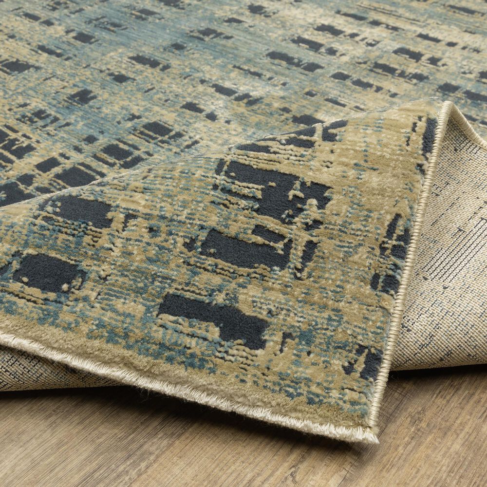 Oriental Weavers Reed RE07B 6&#39;7&quot; x 9&#39;6&quot; Beige and Blue Area Rug, , large