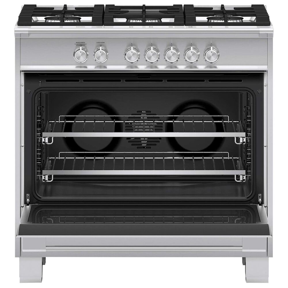 Fisher and Paykel 36&quot; Freestanding Classic Dual Fuel Ranges in Stainless Steel, , large