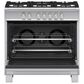 Fisher and Paykel 36" Freestanding Classic Dual Fuel Ranges in Stainless Steel, , large