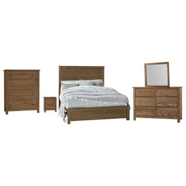 Viceray Collections Fundamentals 5-Piece Full Bedroom Set in Natural, , large