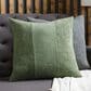 Surya Washed Stripe 20" x 20" Throw Pillow in Medium Green, , large
