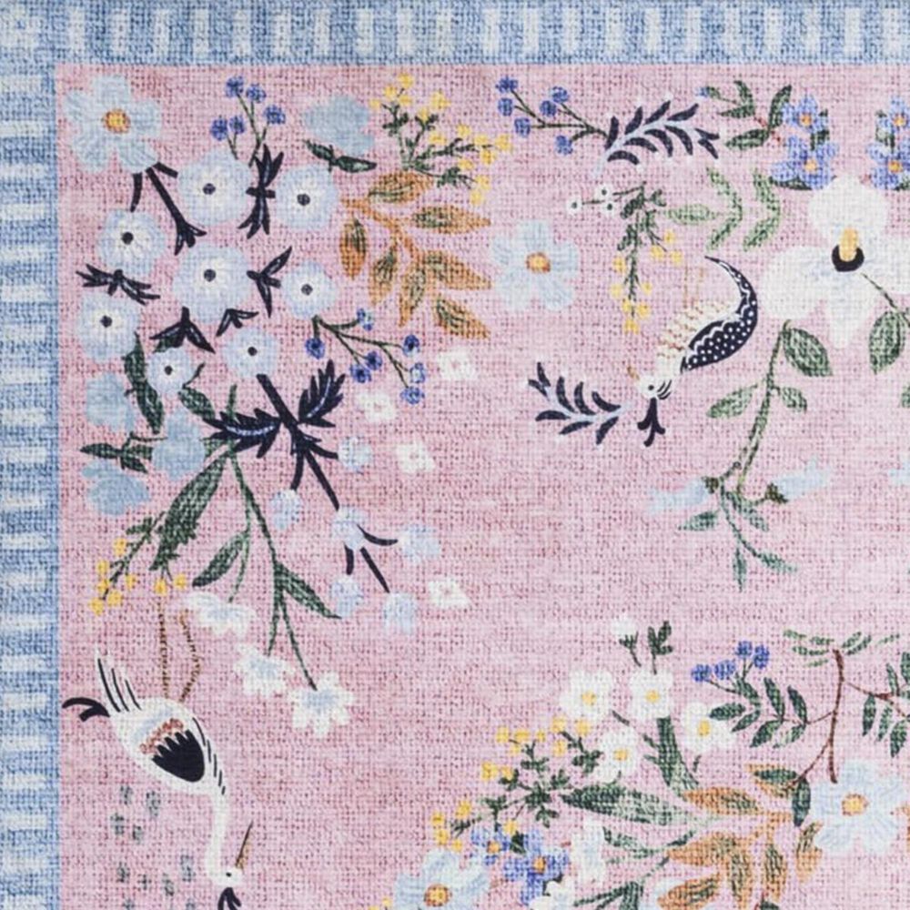 Rifle Paper Co. Palais PAL-03 5&#39; x 7&#39;6&quot; Rose and Sky Area Rug, , large