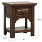 Golden Wave Furniture Vista Canyon Nightstand with USB in Burnt Umber, , large