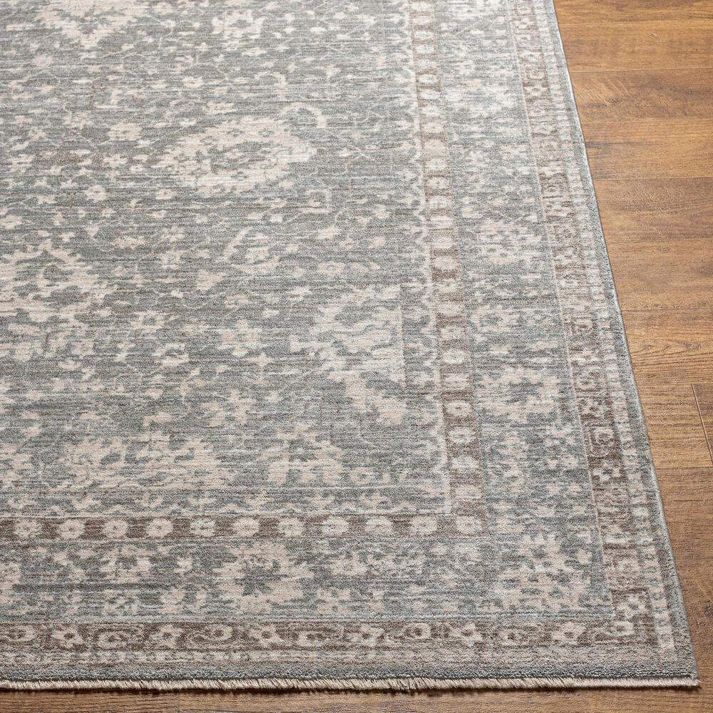 Surya Carlisle 3&#39;11&quot; x 5&#39;11&quot; Light Sage, Pale Blue, Light Gray and Ivory Area Rug, , large