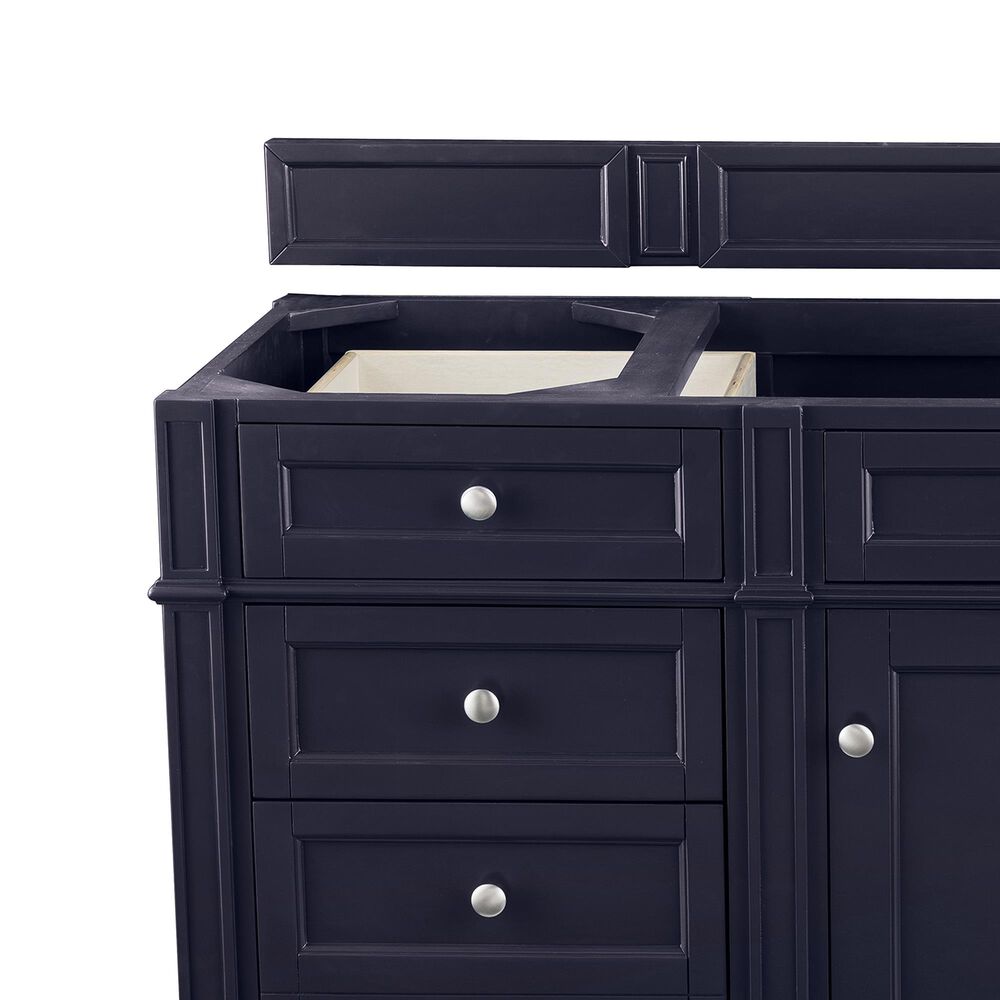 James Martin Brittany 60&quot; Single Bathroom Vanity in Victory Blue with 3 cm Arctic Fall Solid Surface Top and Rectangle Sink, , large