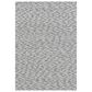 Radici USA Bellissima Chevron 2" x 3" Silver Area Rug, , large