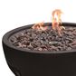 Elementi Fire Jefferson Round Liquid Propane Fire Table in Black, , large