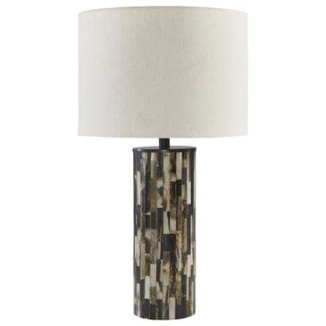 Signature Design by Ashley Ellford Table Lamp in Black, Brown and Cream, , large