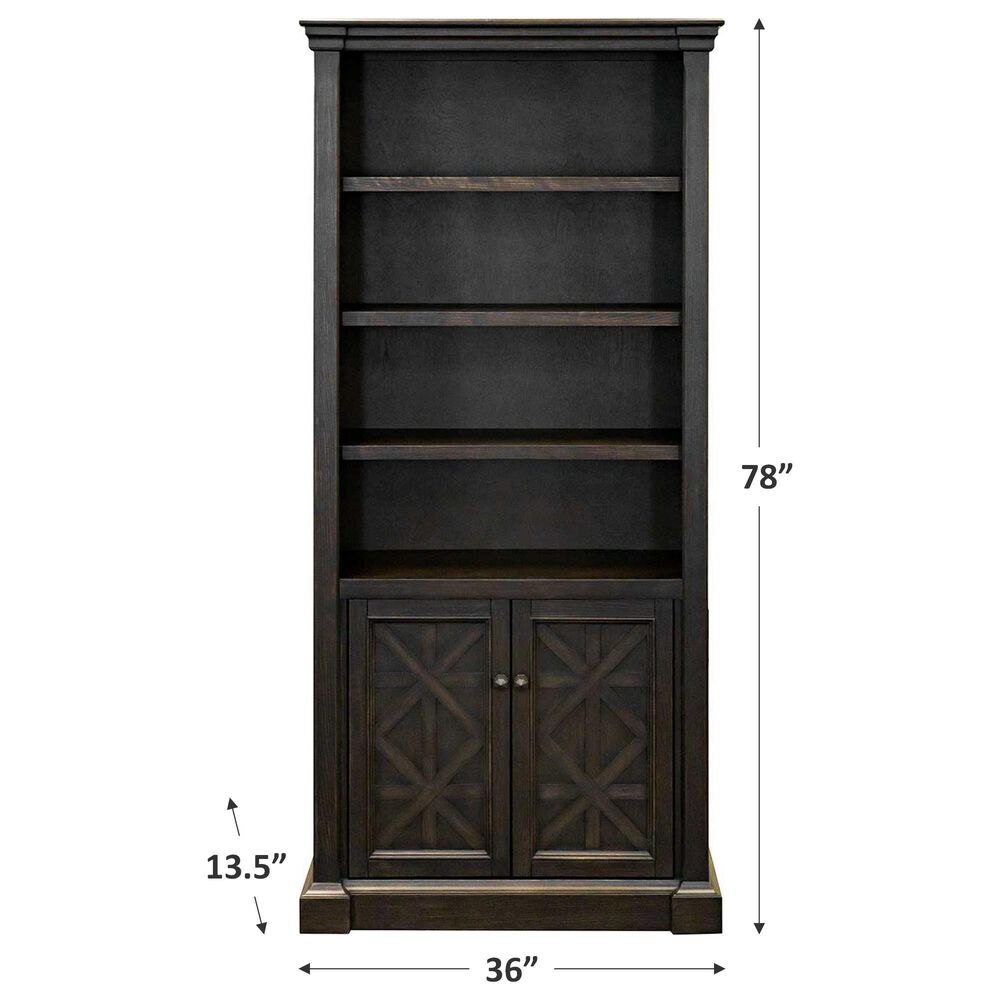 Wycliff Bay Kingston Lower Door Bookcase in Dark Chocolate, , large