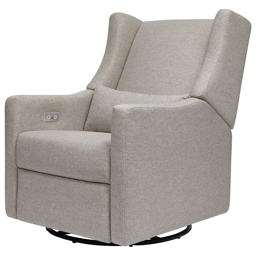 Babyletto Kiwi Power Recliner with USB in Grey Eco-Weave, , large