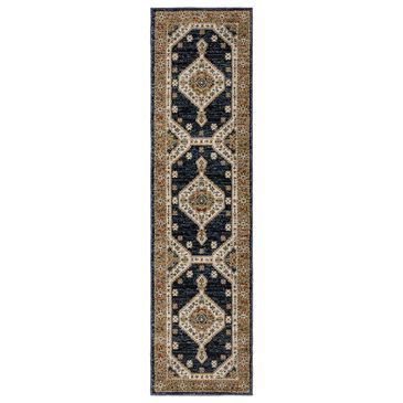 Oriental Weavers Andorra 2"3" x 8" Blue and Orange Runner, , large