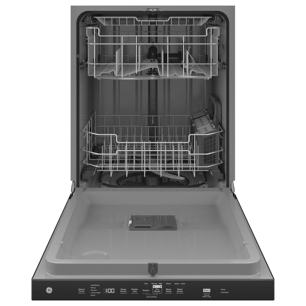 GE Appliances 24&quot; Built-In Pocket Handle Dishwasher with 3-Rack in Black, , large