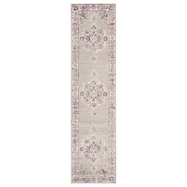 Safavieh Skyler SKY169P 2" x 6" Gray and Pink Scatter Rug, , large