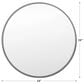 Garber Collection 24" Round Mirror in Olive Gray, , large