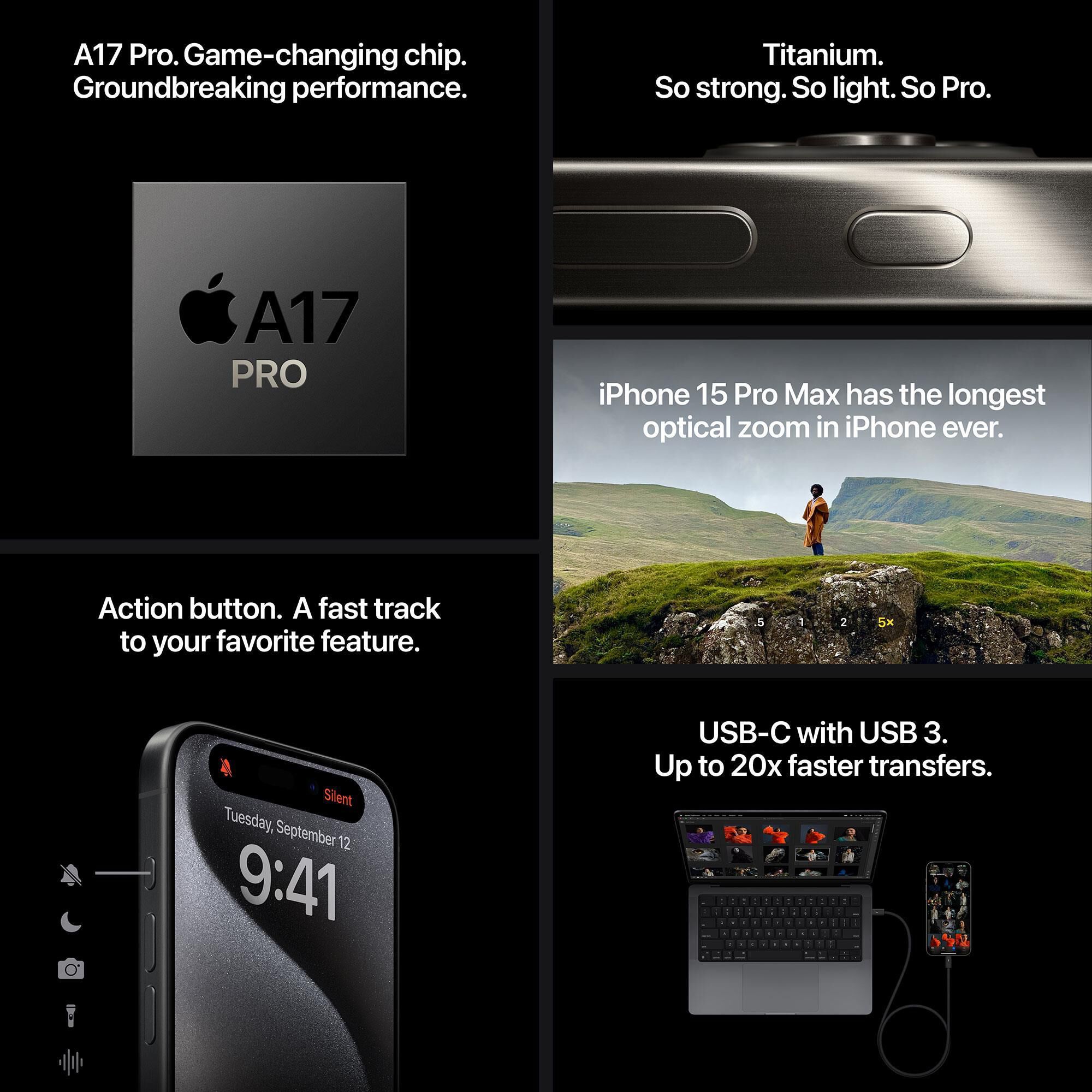 Apple iPhone 15 Pro 128GB White Titanium | Shop NFM