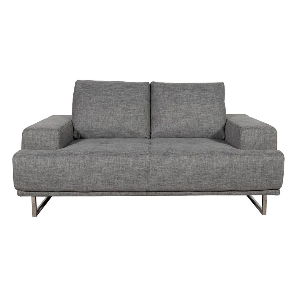 37B Russo Loveseat with Adjustable Depth Backrest in Space Grey, , large