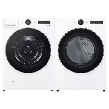 LG 4.5 Cu. Ft. Washer and 7.4 Cu. Ft. Electric Dryer in White, , large