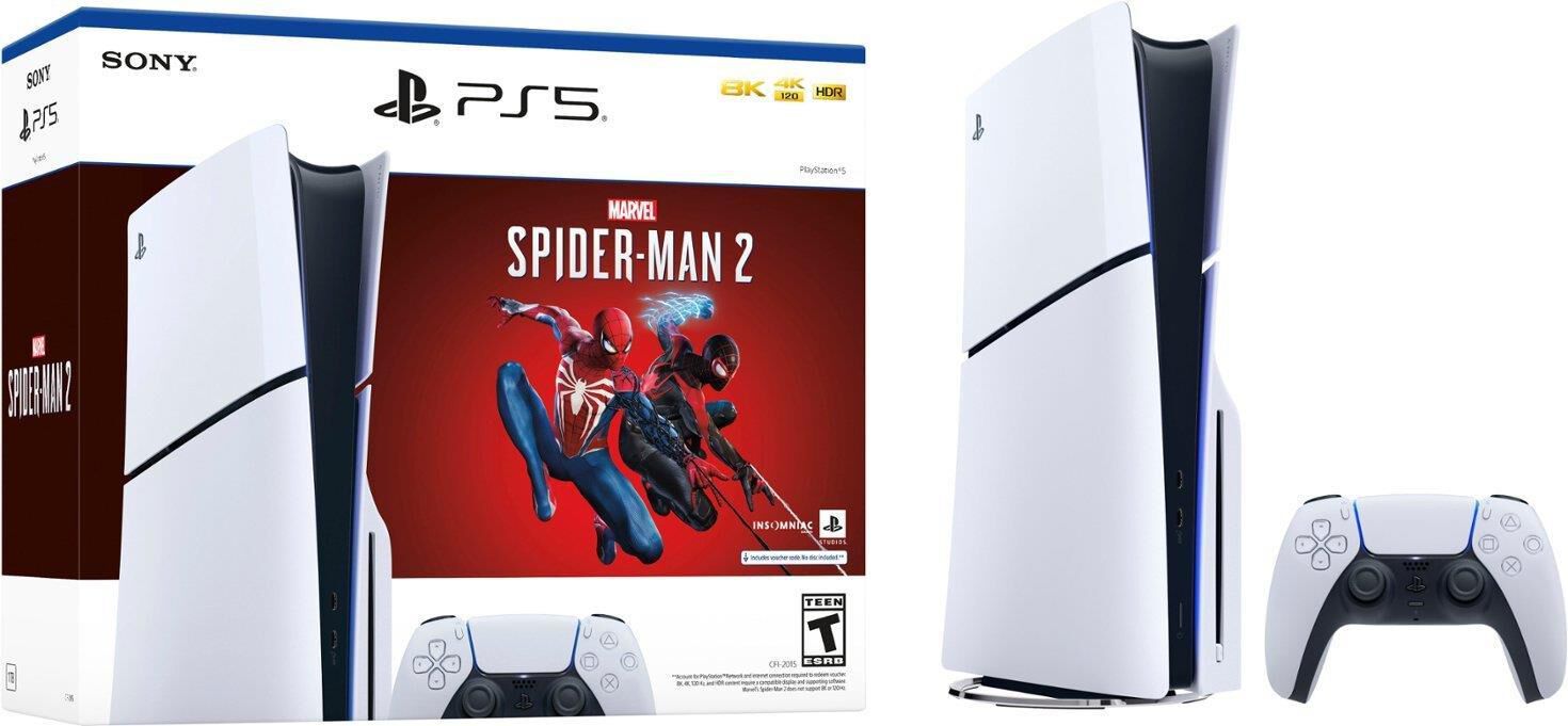 Sony PlayStation 5 (Slim) Console Marvel's Spider-Man 2 Bundle