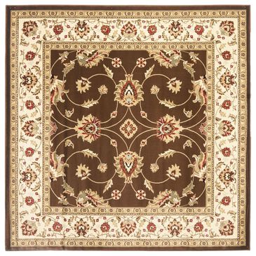 Safavieh Lyndhurst LNH553 6"7" Square Brown and Ivory Area Rug, , large