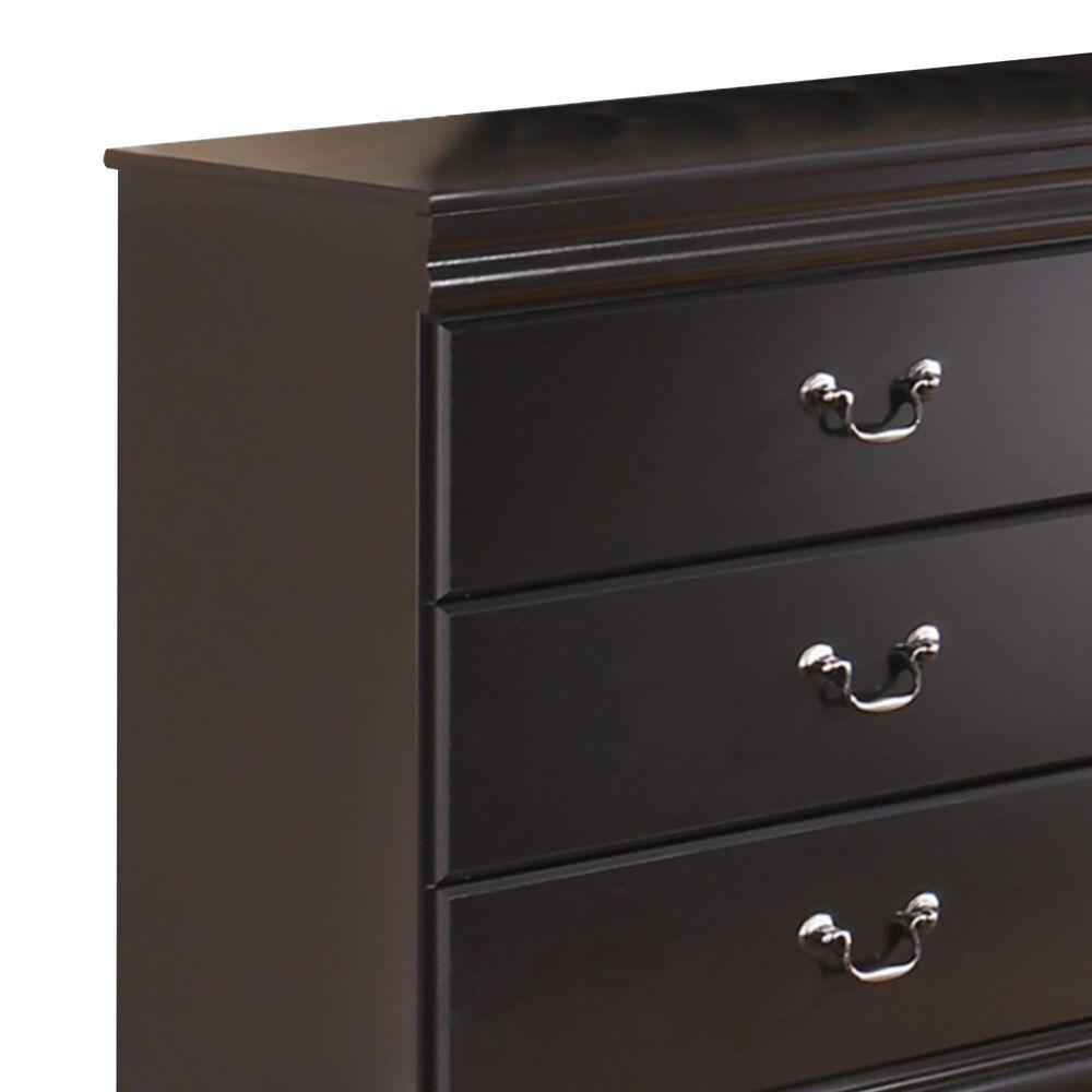 Signature Design by Ashley Huey Vineyard 6-Drawer Dresser and Mirror in Black, , large