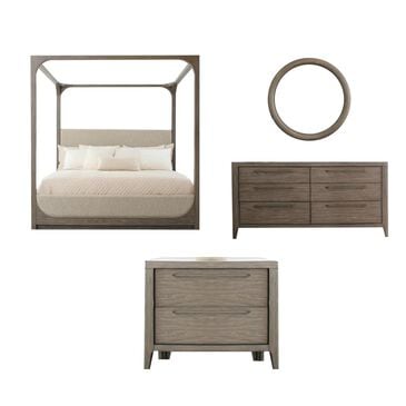 Chapel Hill Griffith 4 Piece Queen Bedroom Set in Gray, , large