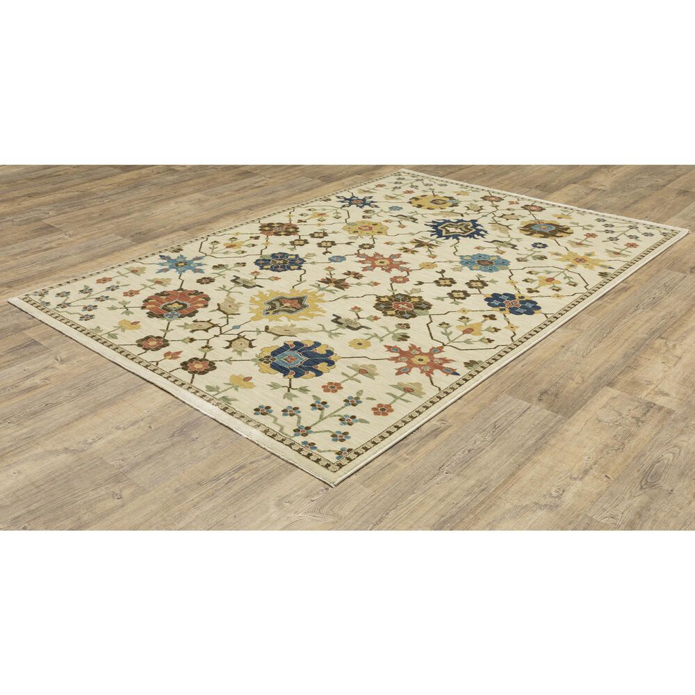 Oriental Weavers Francesca Transitional 5&#39;3&quot; x 7&#39;6&quot; Ivory Area Rug, , large