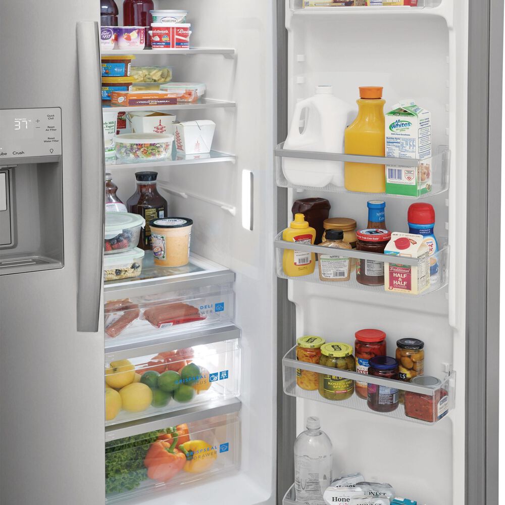 Frigidaire Gallery 25.6 Cu. Ft. 36&quot; Standard Depth Side-by-Side Refrigerator in Stainless Steel, , large