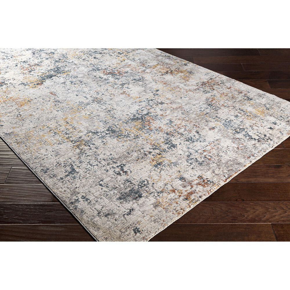 Surya Laila  9&#39; x 12&#39;2&quot; Light Gray, Beige, White, Navy and Camel Area Rug, , large