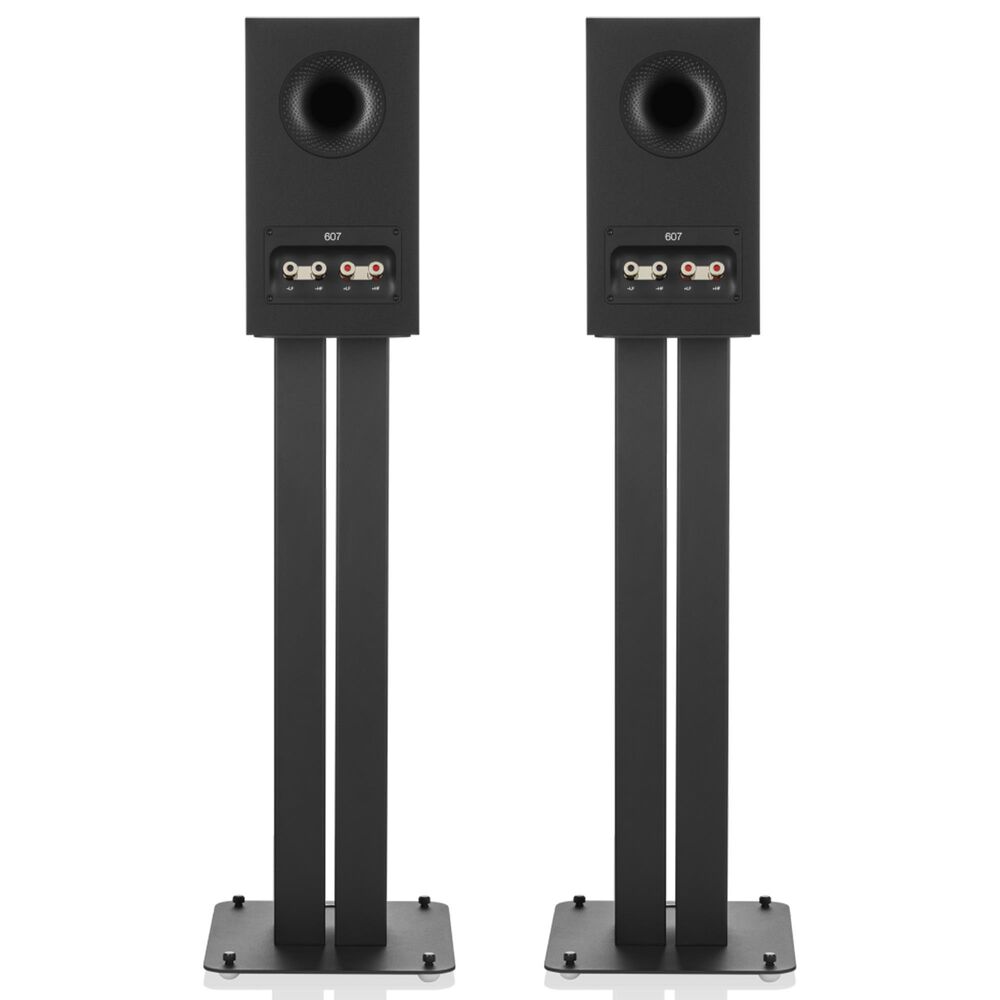 Bowers and Wilkins 600 Series 607 S3 2-Way Stand-mount Loudspeaker Pair in Black, , large