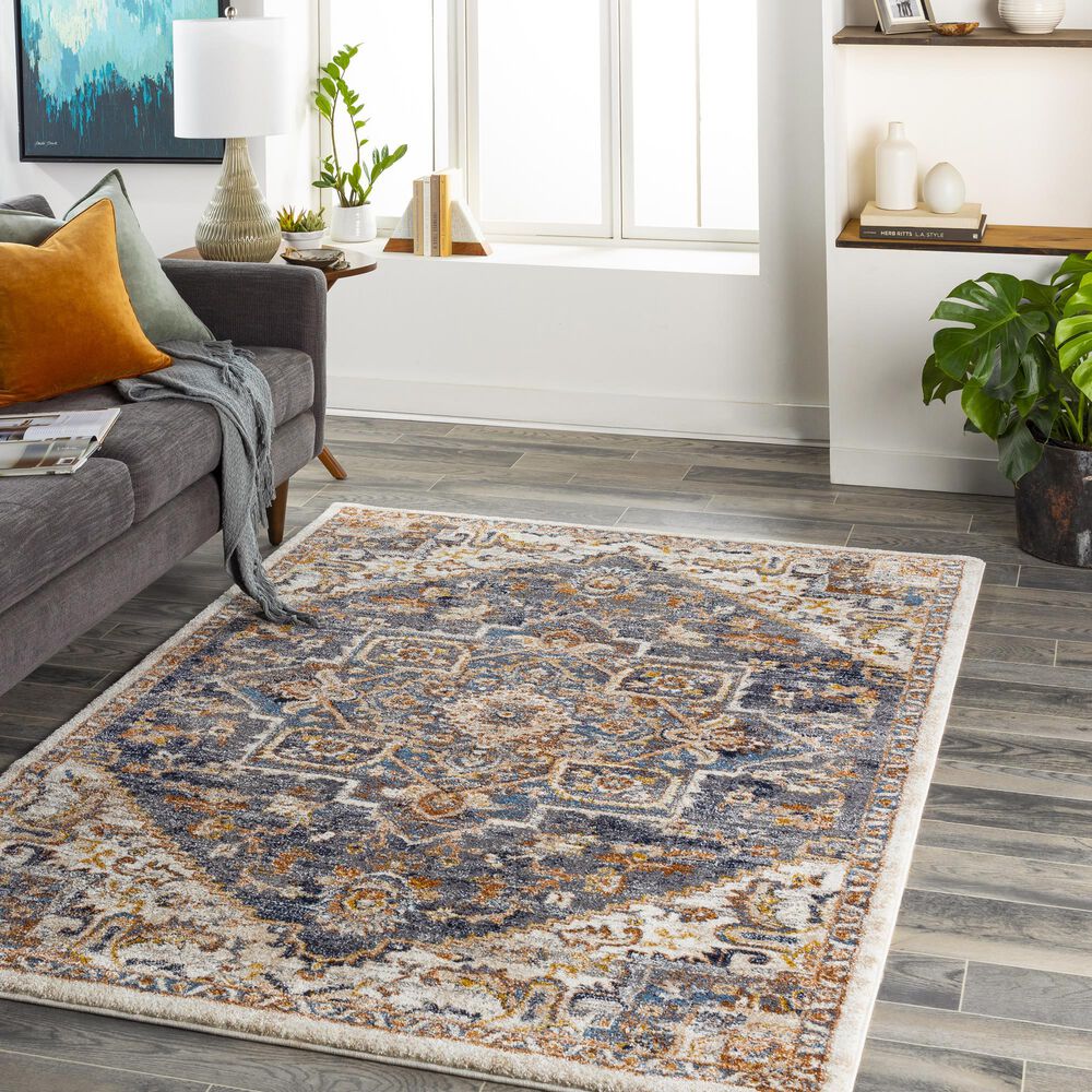 Surya Tuscany 7&#39;10&quot; x 10&#39;3&quot; Blue, Gray and Brown Area Rug, , large