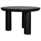 Moe"s Home Collection Rocca Round Dining Table in Black - Table Only, , large