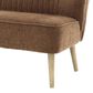 Signature Design by Ashley Collbury Stationary Accent Settee in Cognac Brown, , large
