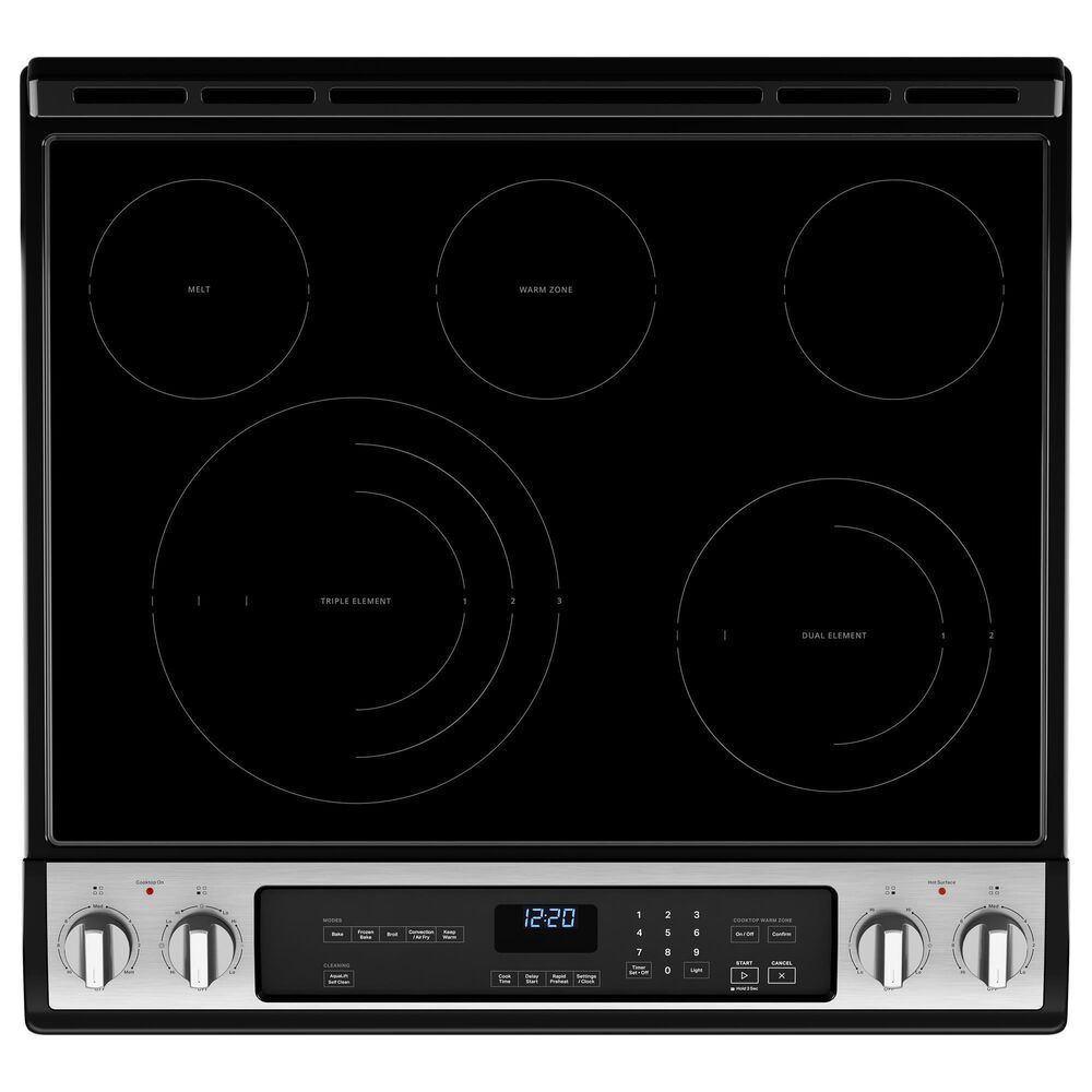 Whirlpool 6.4 Cu. Ft. Electric Range 7-in-1 Air Fry Oven in Fingerprint Resistant Stainless Steel, , large