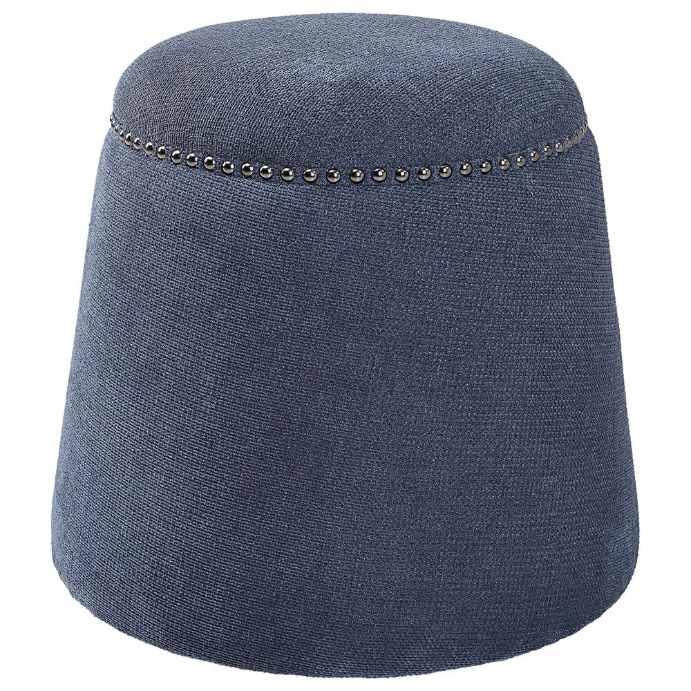 Uttermost Gumdrop Ottoman in Denim Blue, , large