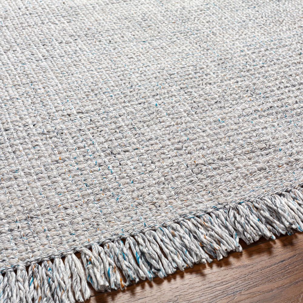 Surya Sara SRU-2303 8&#39; x 10&#39;  Light Slate, Charcoal, Brown, Seafoam, Light Grey Area Rug, , large