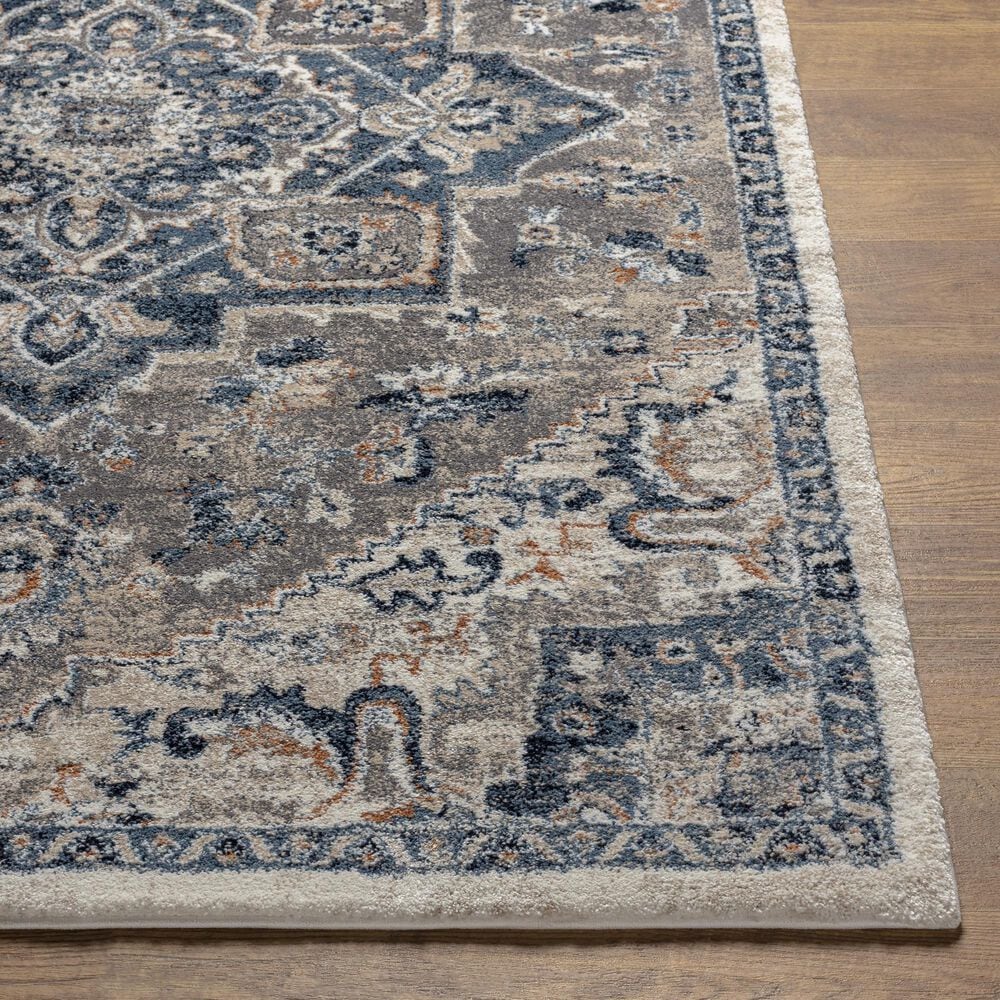 Surya Tuscany 2&#39; x 3&#39; Denim, Brown and Gray Area Rug, , large