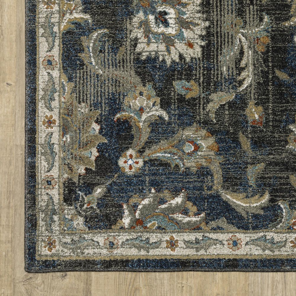 Oriental Weavers Venice Salerno 9&#39;10&quot; x 12&#39;10&quot; Charcoal and Blue Area Rug, , large